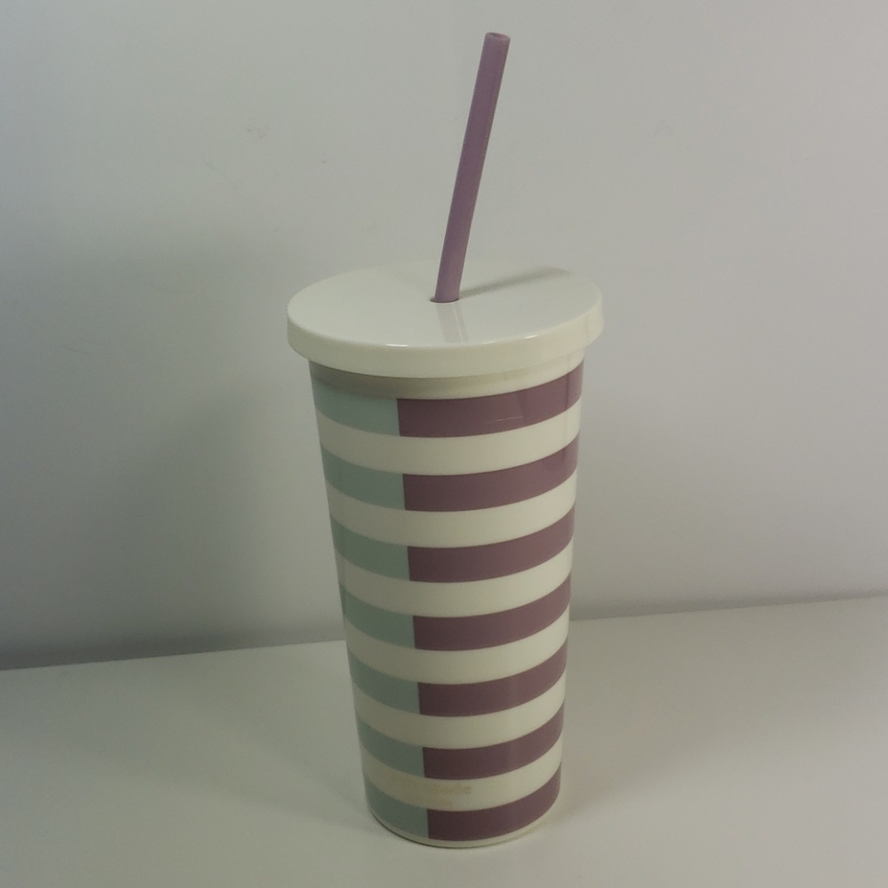 Kate Spade Two Tone Stripe 20oz Insulated Tumbler